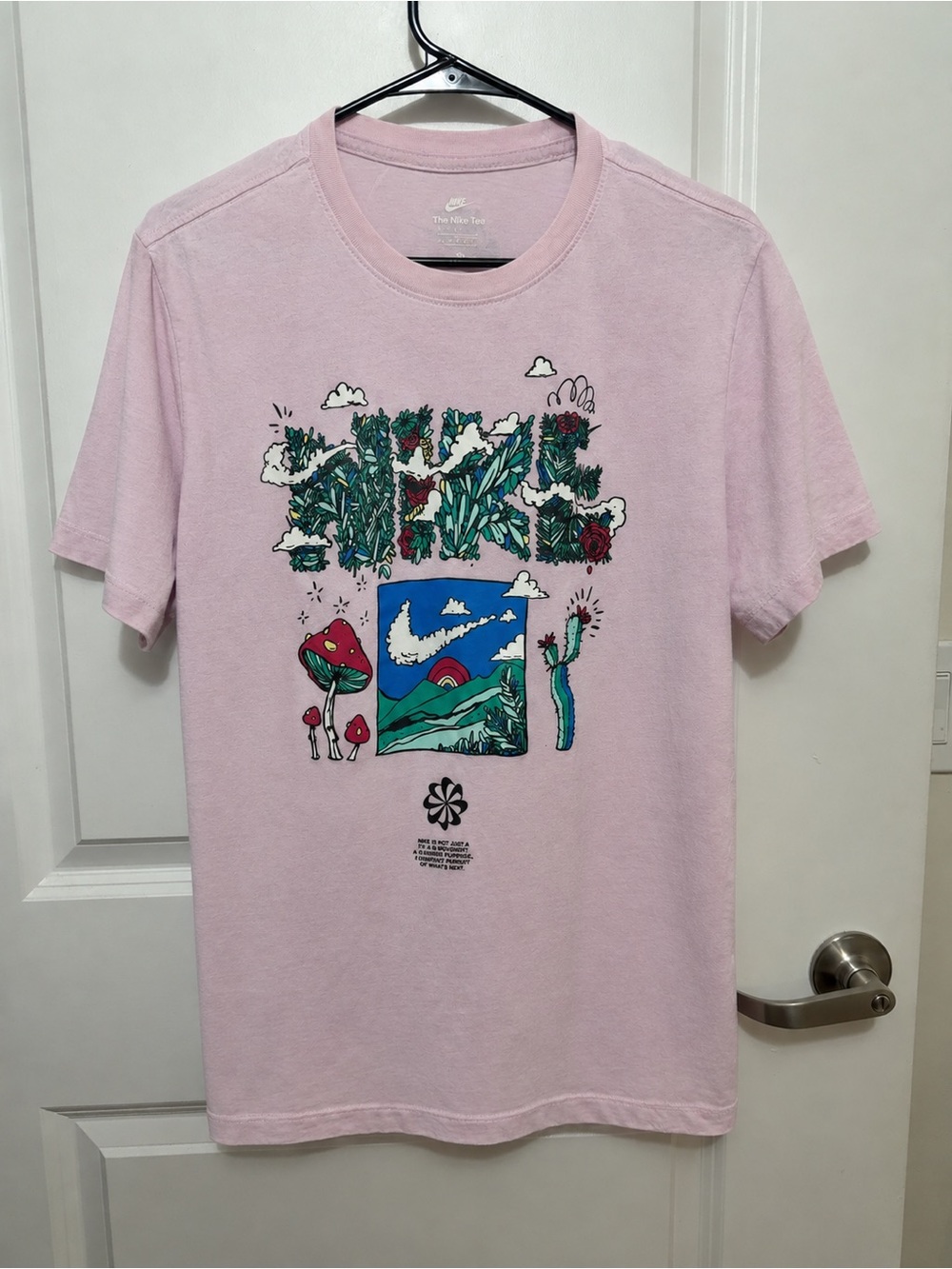 Nike Pink Nature Graphic Short-Sleeve Tee